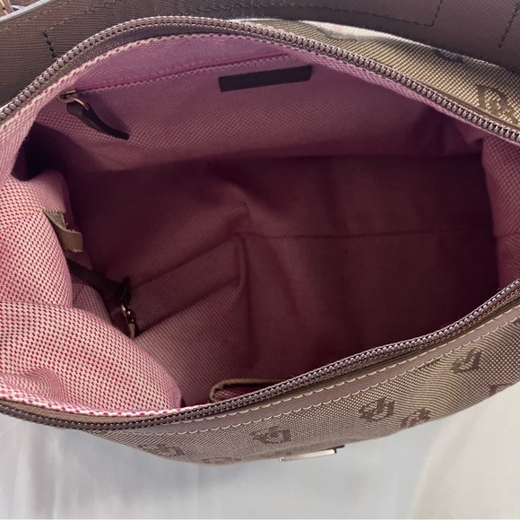 VINTAGE EARLY 2000s Dooney&Burke Taupe Signature Nylon Tote - Picture 8 of 16